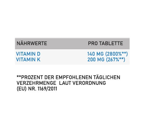 NNT Vitamin D3+K2 5600 IU – 60 Tabletten für Knochen & Immunsystem