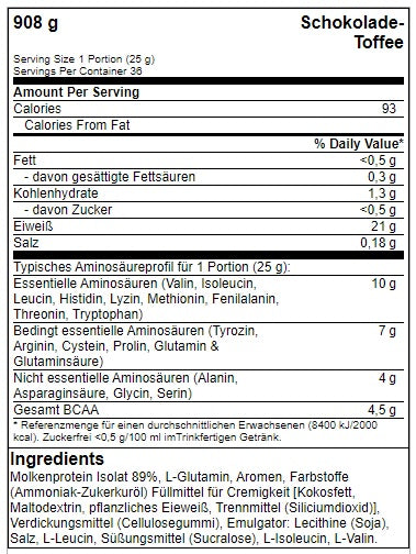 BioTech USA Iso Whey Zero 908g – Molkenprotein-Isolat für optimale Muskeln und Regeneration